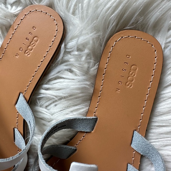 NWOT ASOS Design leather flat fisherman sandals - Picture 4 of 9